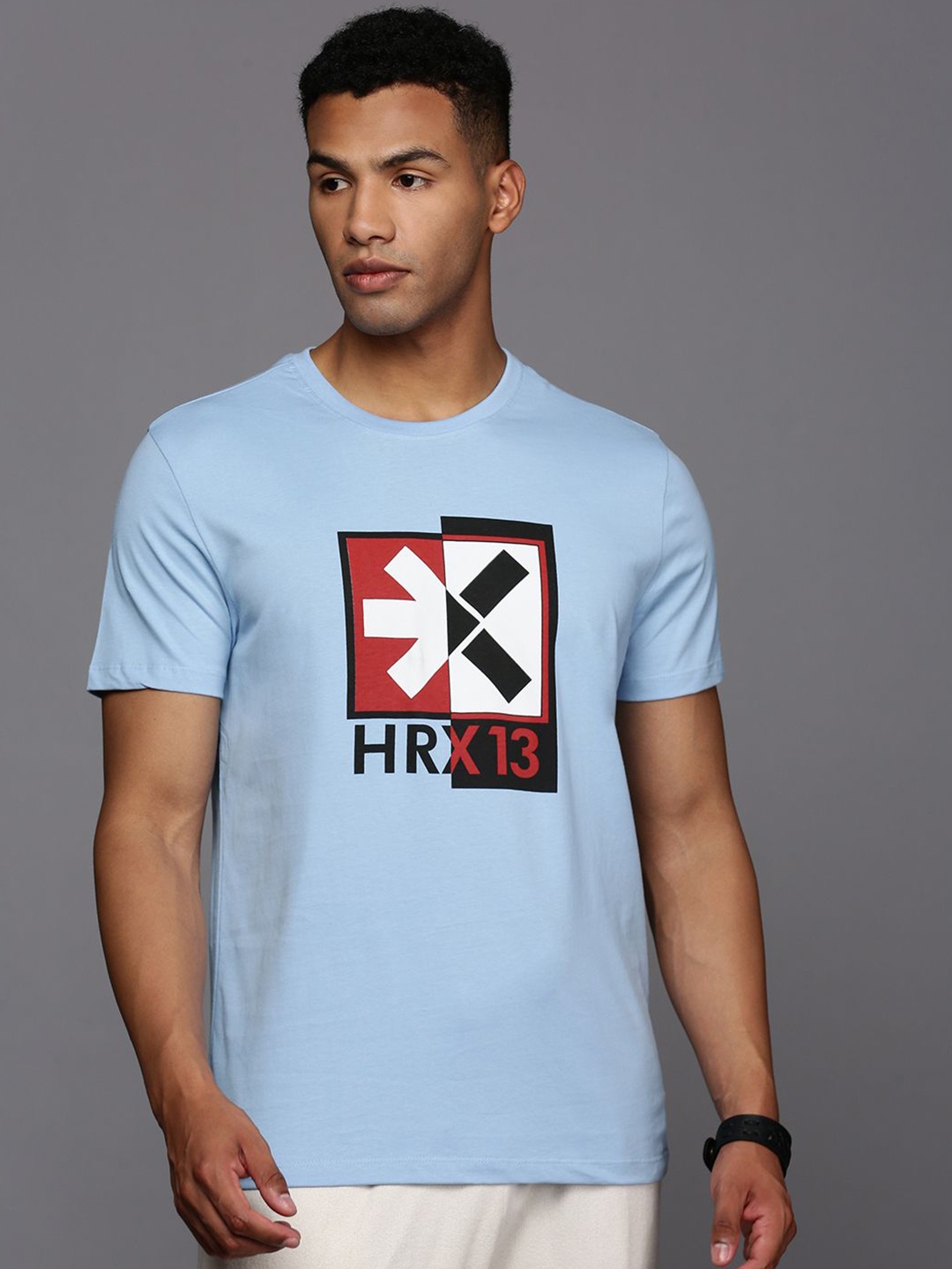 

HRX by Hrithik Roshan Men Typography Printed Round Neck T-shirt, Blue