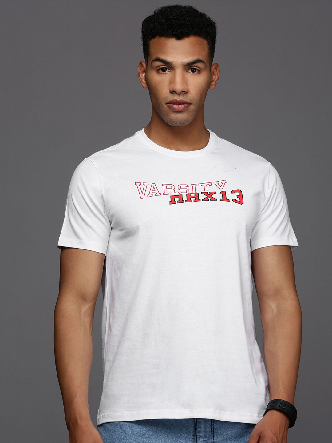 

HRX by Hrithik Roshan Men Typography Printed Round Neck T-shirt, White