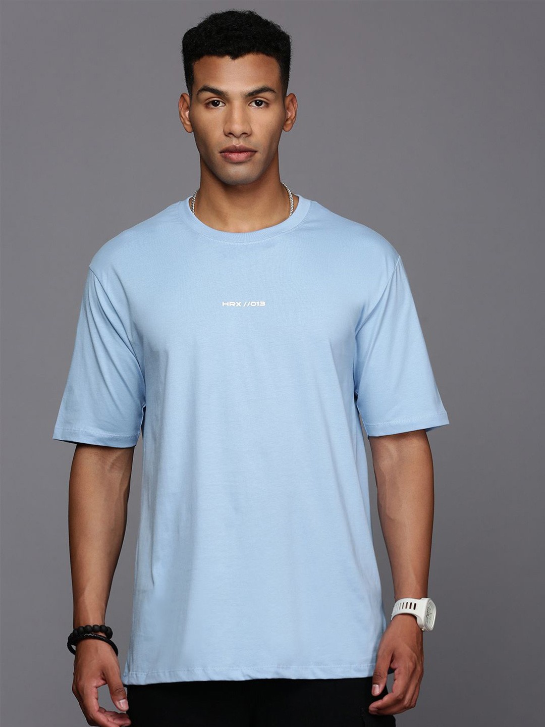 

HRX by Hrithik Roshan Men Typography Printed Round Neck T-shirt, Blue