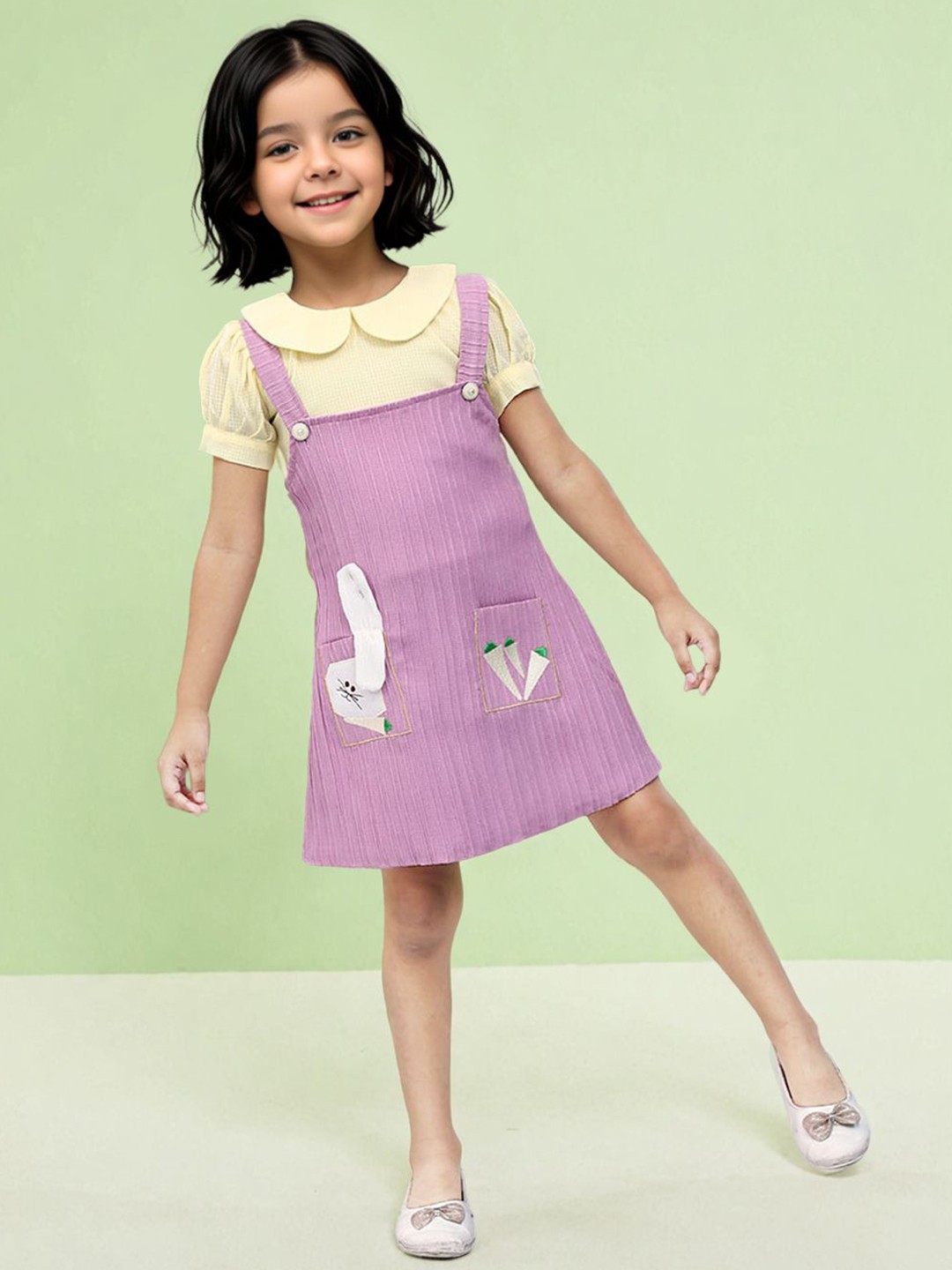 

Toonyport Cotton Pinafore Dress, Yellow