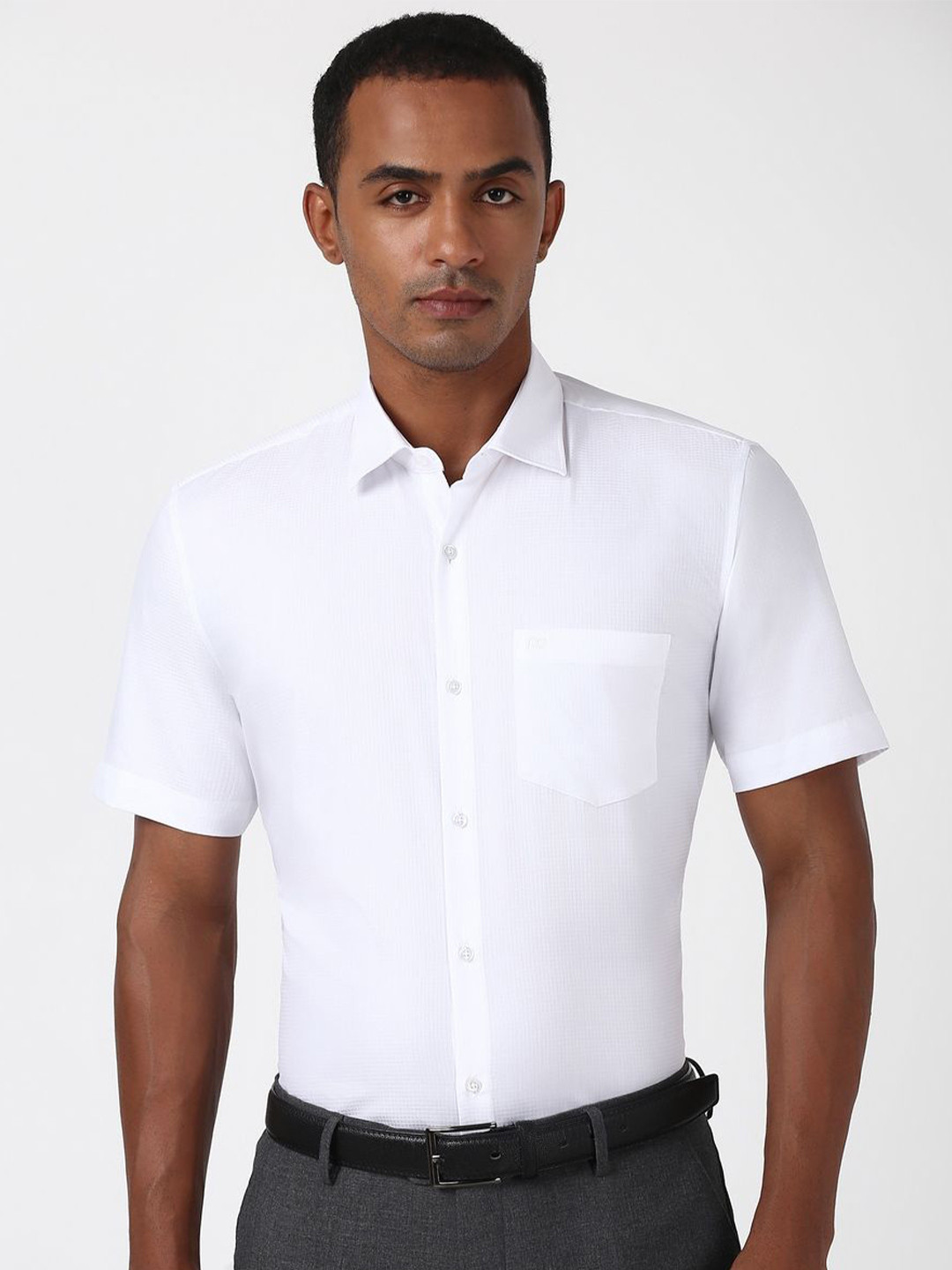 

Peter England Men Solid Opaque Formal Shirt, White