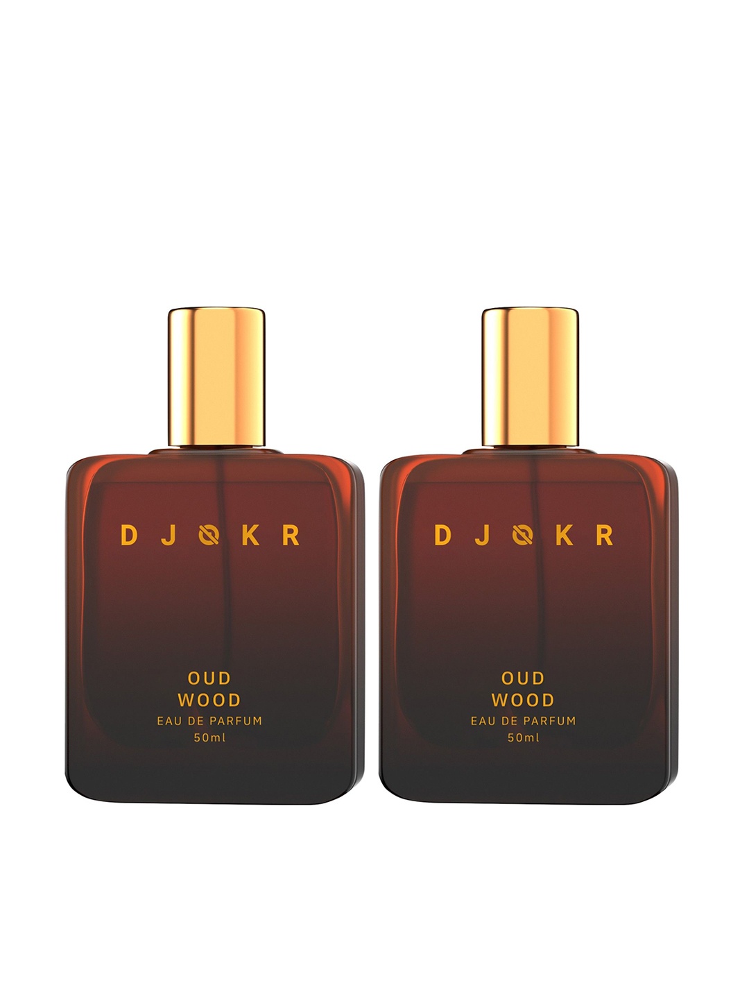 

DJOKR Oudwood Men Set Of 2 Long Lasting Eau De Parfum - 100ml Each, Brown