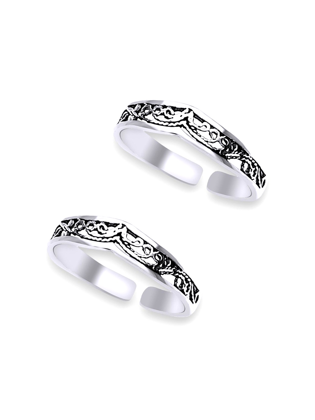 

Taraash Set Of 2 Sterling Silver Toe Rings