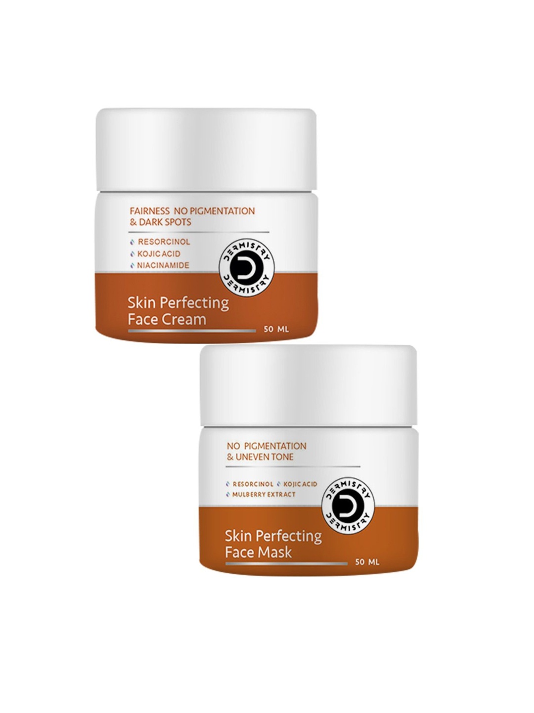 

Vigini Dermistry Skin Perfecting Face Mask & Face Cream Combo - 50 ml each, White