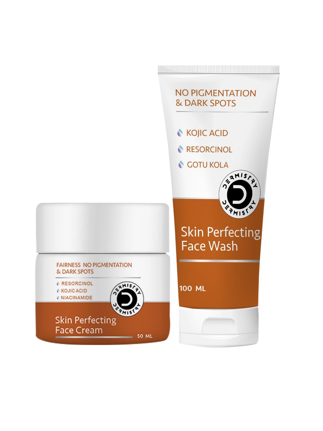 

Vigini Set of Dermistry Skin Perfecting Face Wash - 100ml & Face Cream - 50ml, White