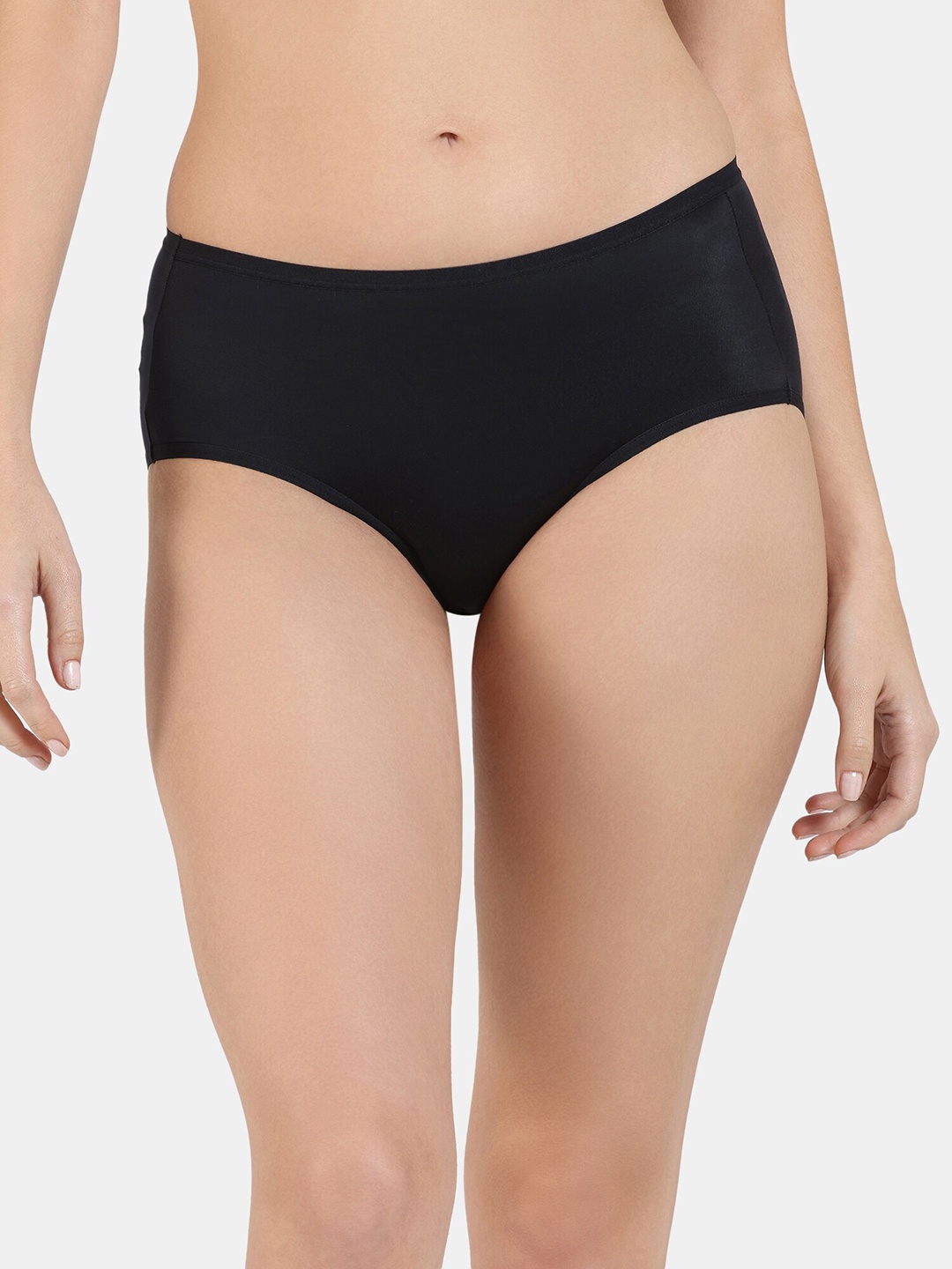 

Zivame Women Mid-Rise Hipster Briefs ZI289LFASHBLACK, Black