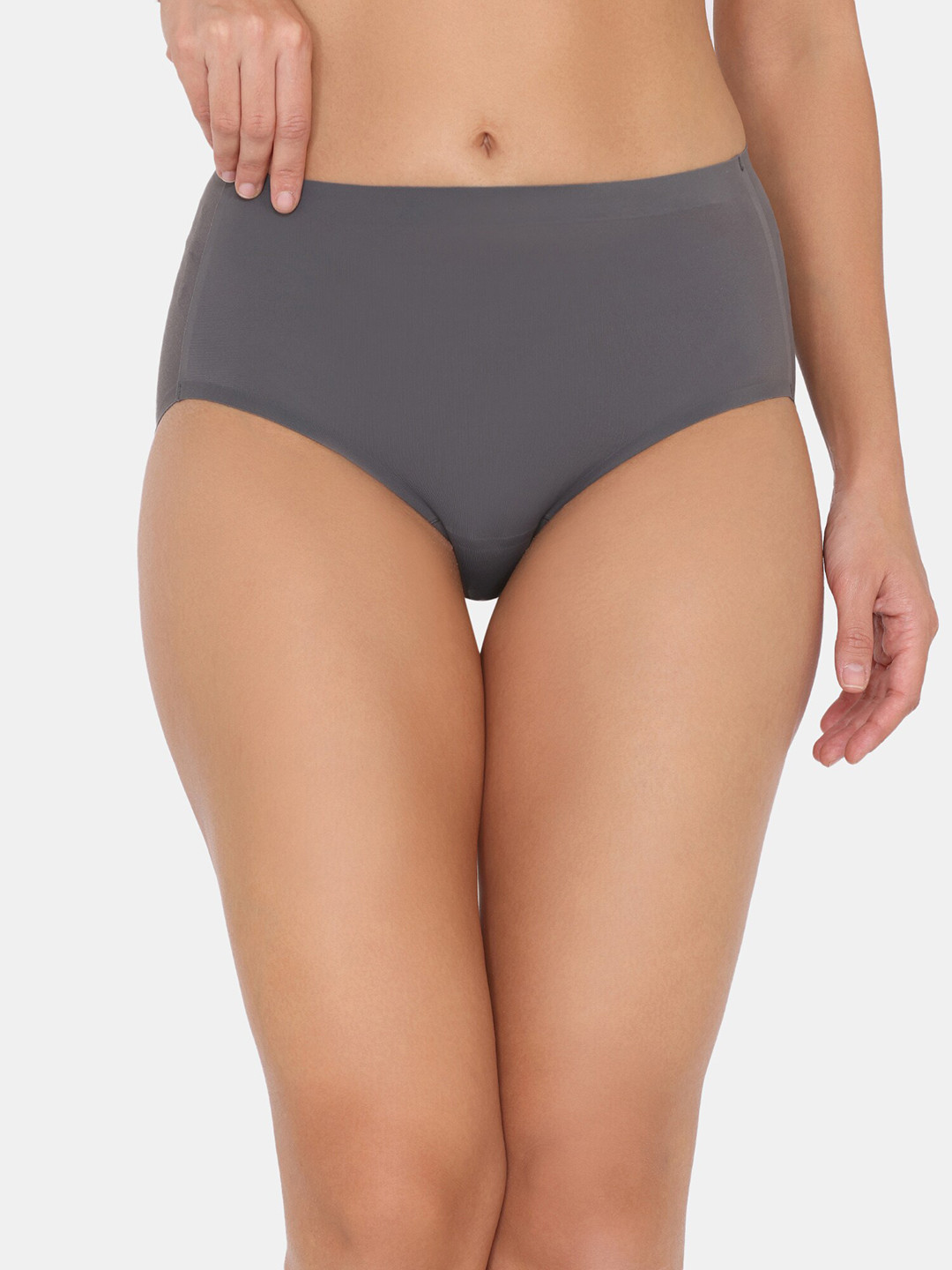 

Zivame Mid-Rise Hipster Briefs ZI28APFASHBGREY, Grey