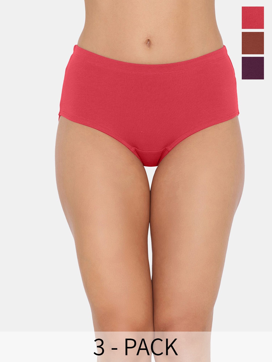 

Zivame Pack Of 3 Assorted Hipster Briefs ZI28AWFASHZGREY-Assorted