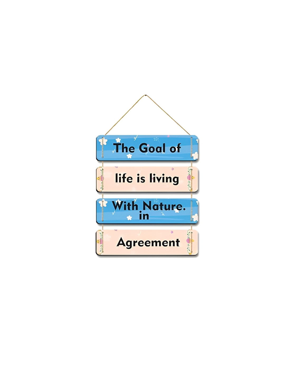 

CLAWCRAFTS Multicoloured Quotes Wall Art, Blue