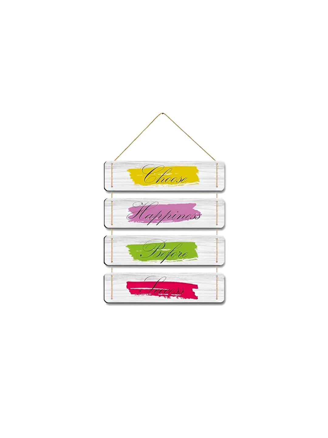 

CLAWCRAFTS Multicoloured Quotes Wall Art, White