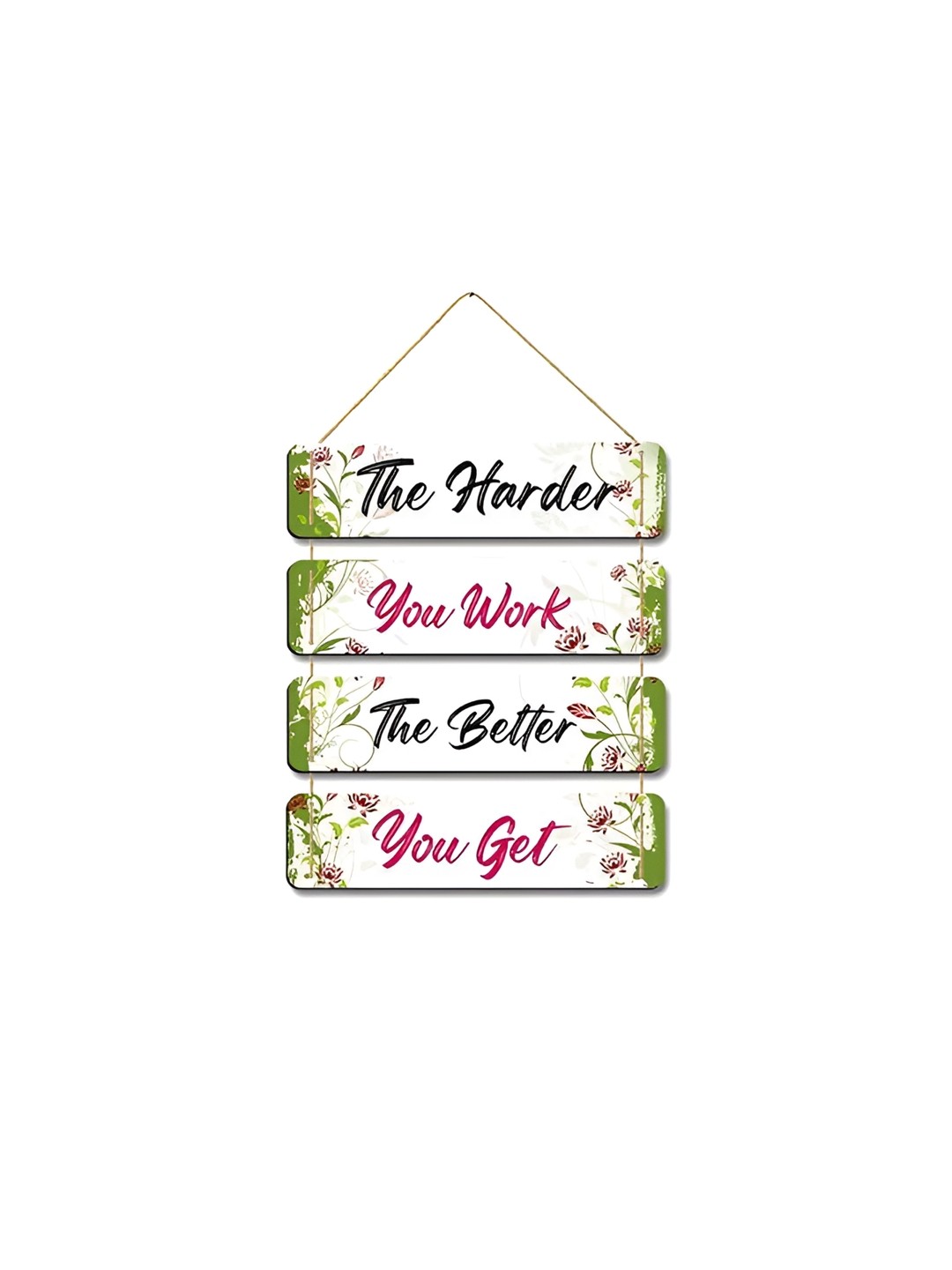 

CLAWCRAFTS Multicoloured Quotes Wall Art, White