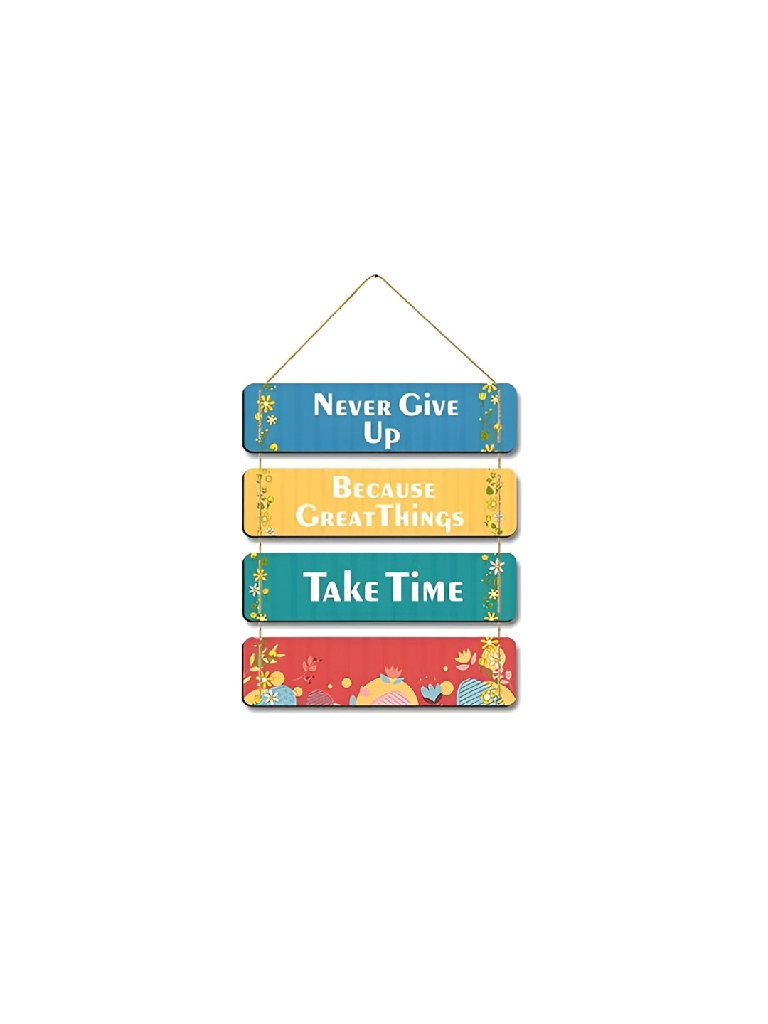 

CLAWCRAFTS Multicoloured Quotes Wall Art, Blue