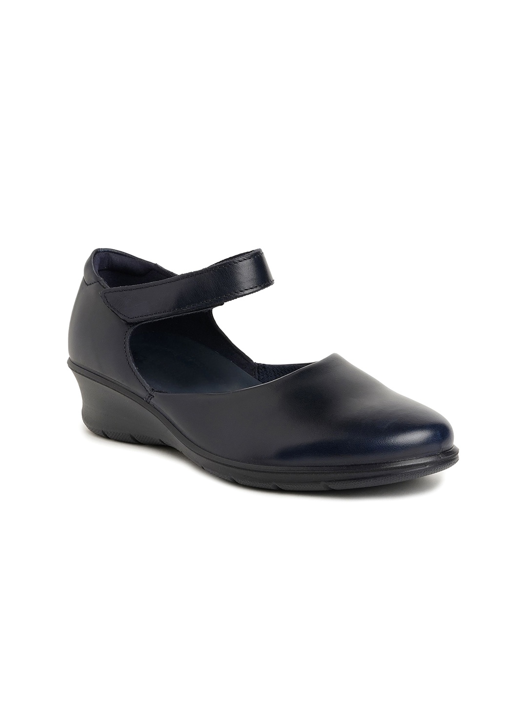 

ECCO Womens Felicia Marine Leather Regular Loafers, Black