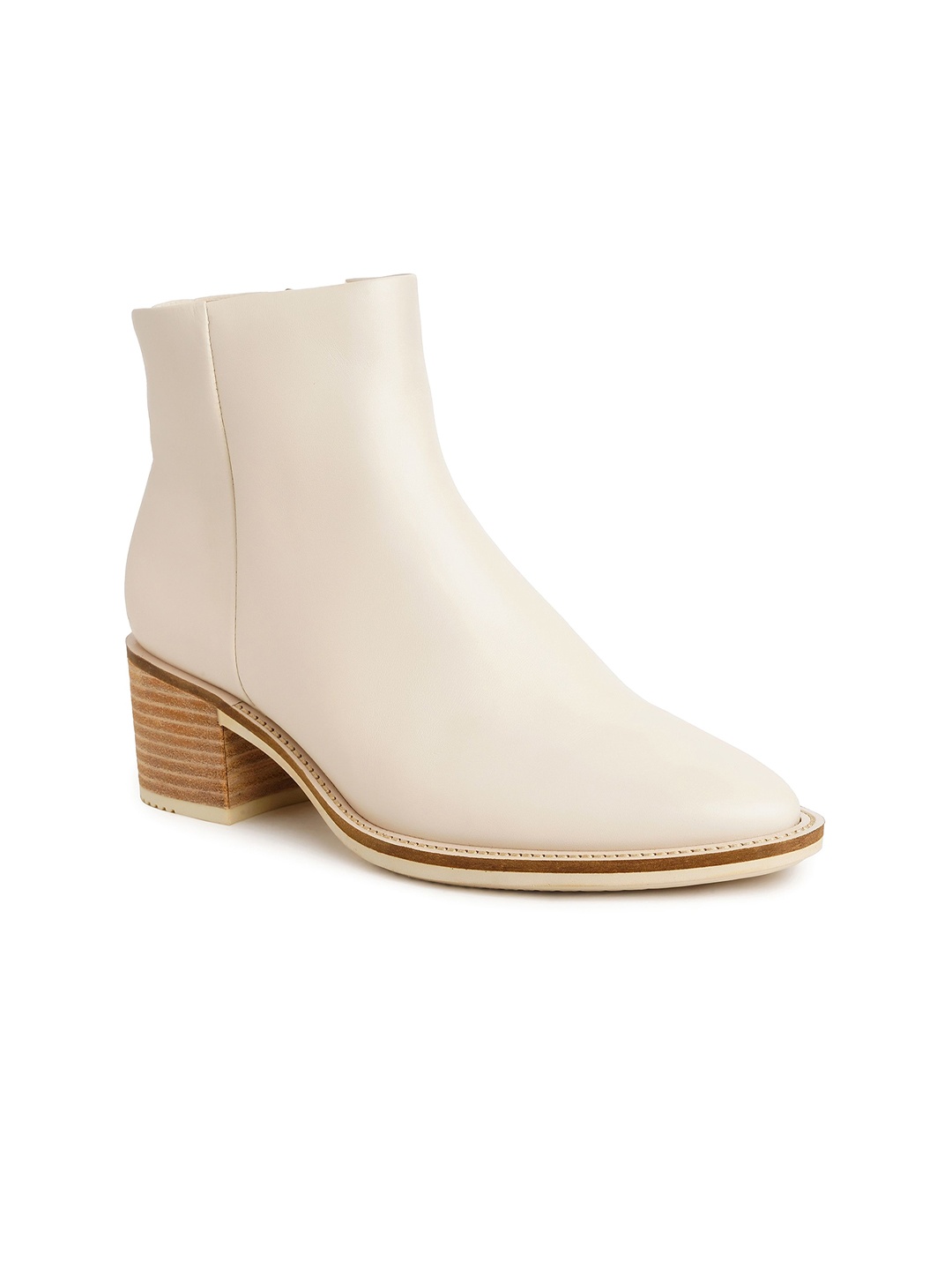 

ECCO Womens Shape 35 Sartorelle Limestone Leather Regular Boots, Beige