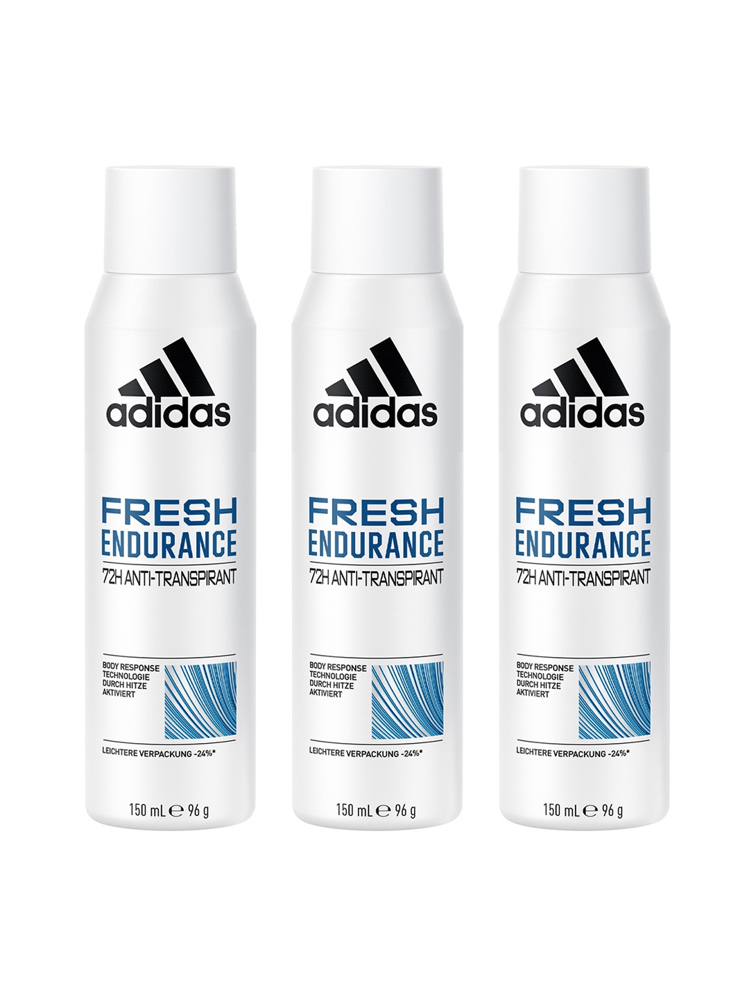 

ADIDAS Women Set of 3 Fresh Endurance 72H Anti-Perspirant Deodorants - 96g Each, White