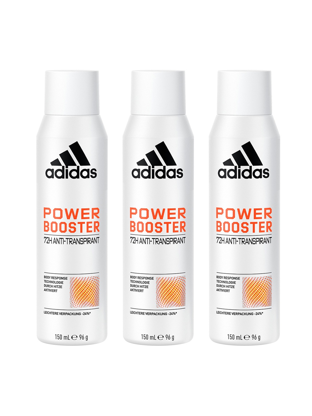 

ADIDAS Women Set Of 3 Power Booster 72H Anti-Perspirant Deodorants - 96g Each, White