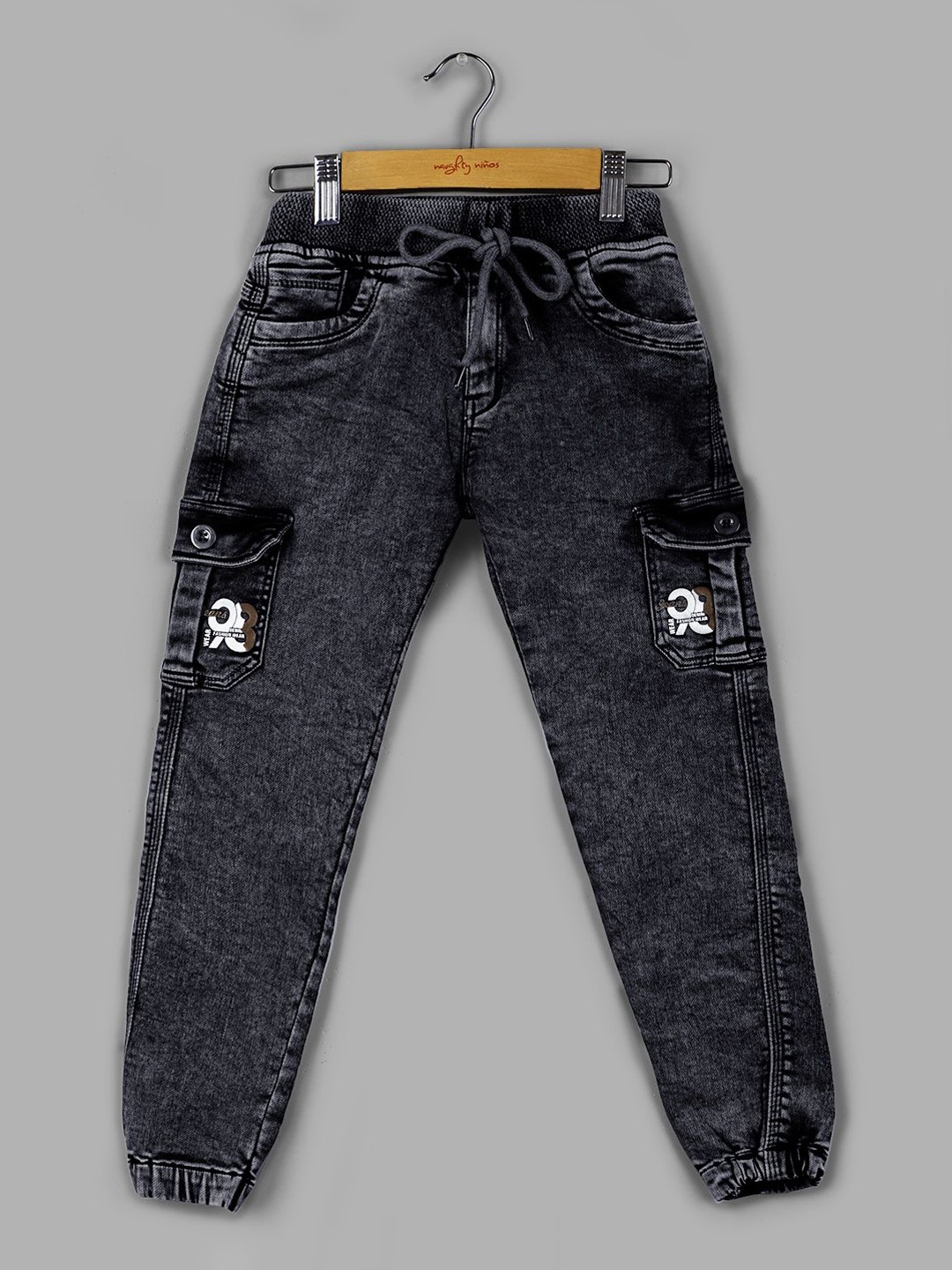 

Naughty Ninos Boys Relaxed Loose Fit Joggers Trousers, Black