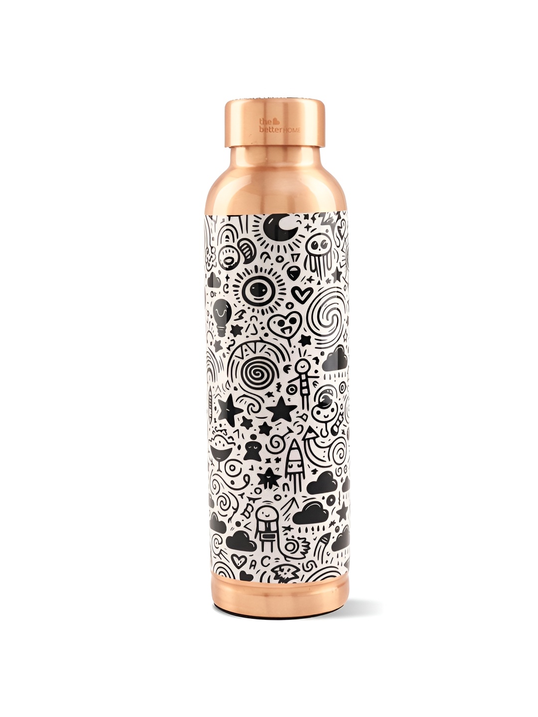 The Better Home Copper-Toned & Black Copper Water Bottle 950ml