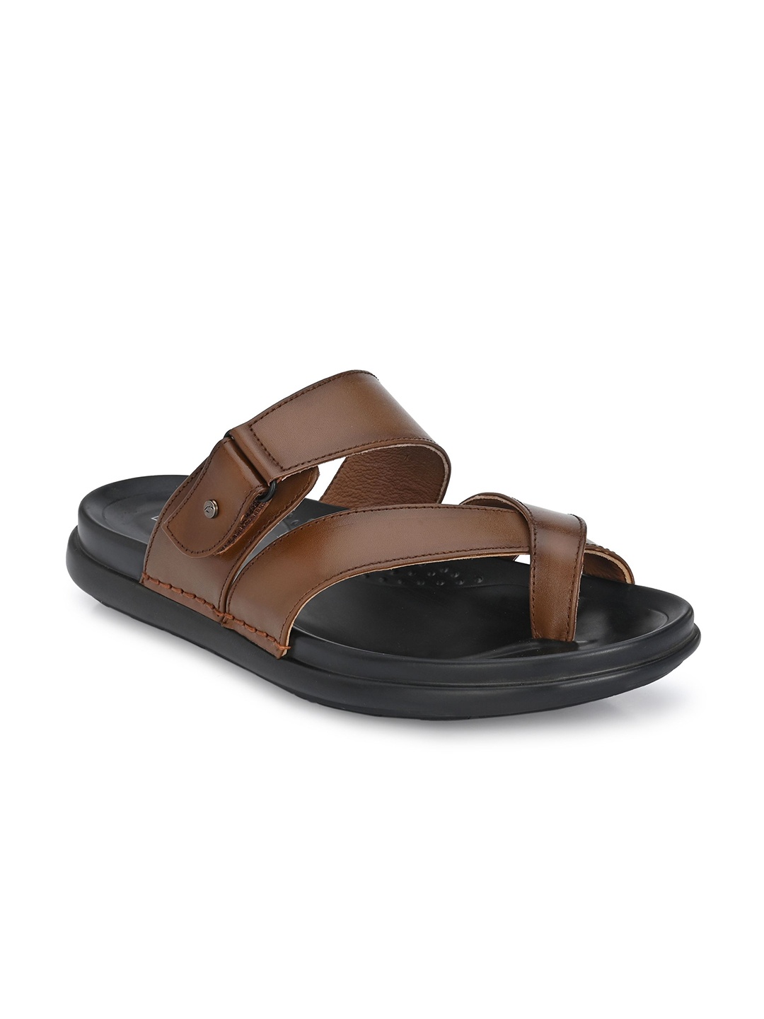 

Egoss Men Leather Comfort Sandals, Tan