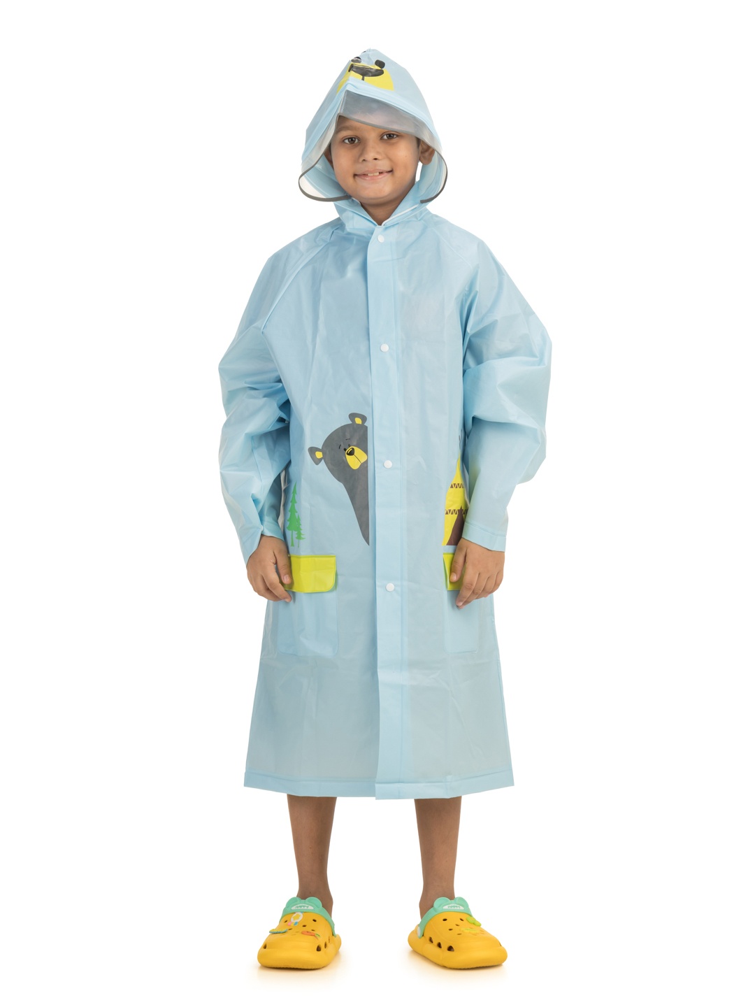 

Yellow Bee Boys Explorer Rain Jacket, Blue