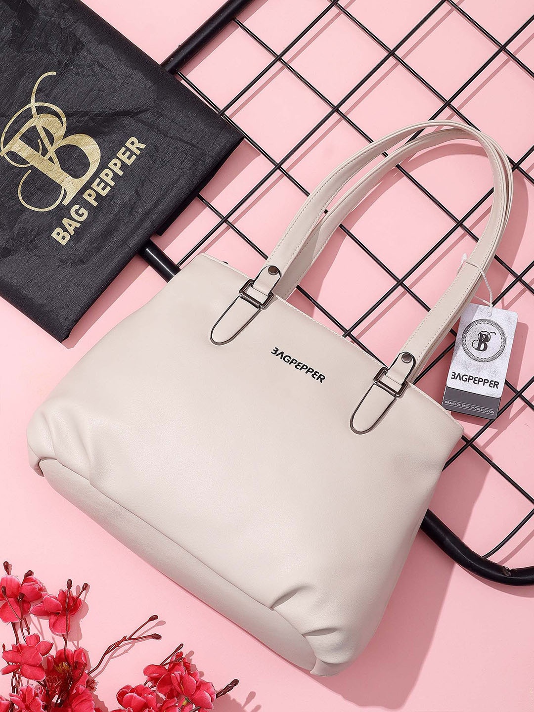 

Bag Pepper Women PU Half Moon Hobo Bag, White