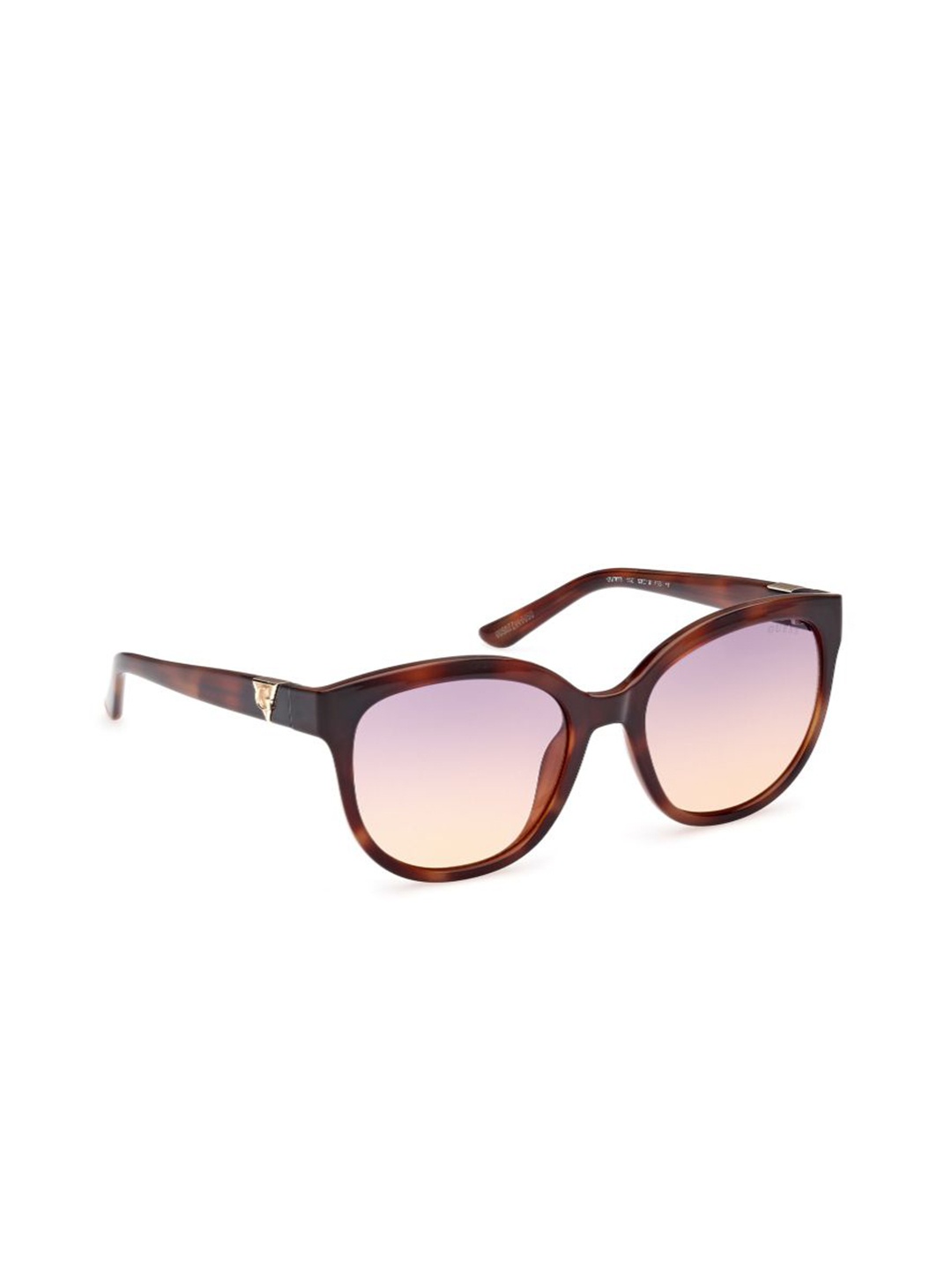 

GUESS Women Oval Sunglasses with UV Protected Lens GUS78775353ZSG, Brown