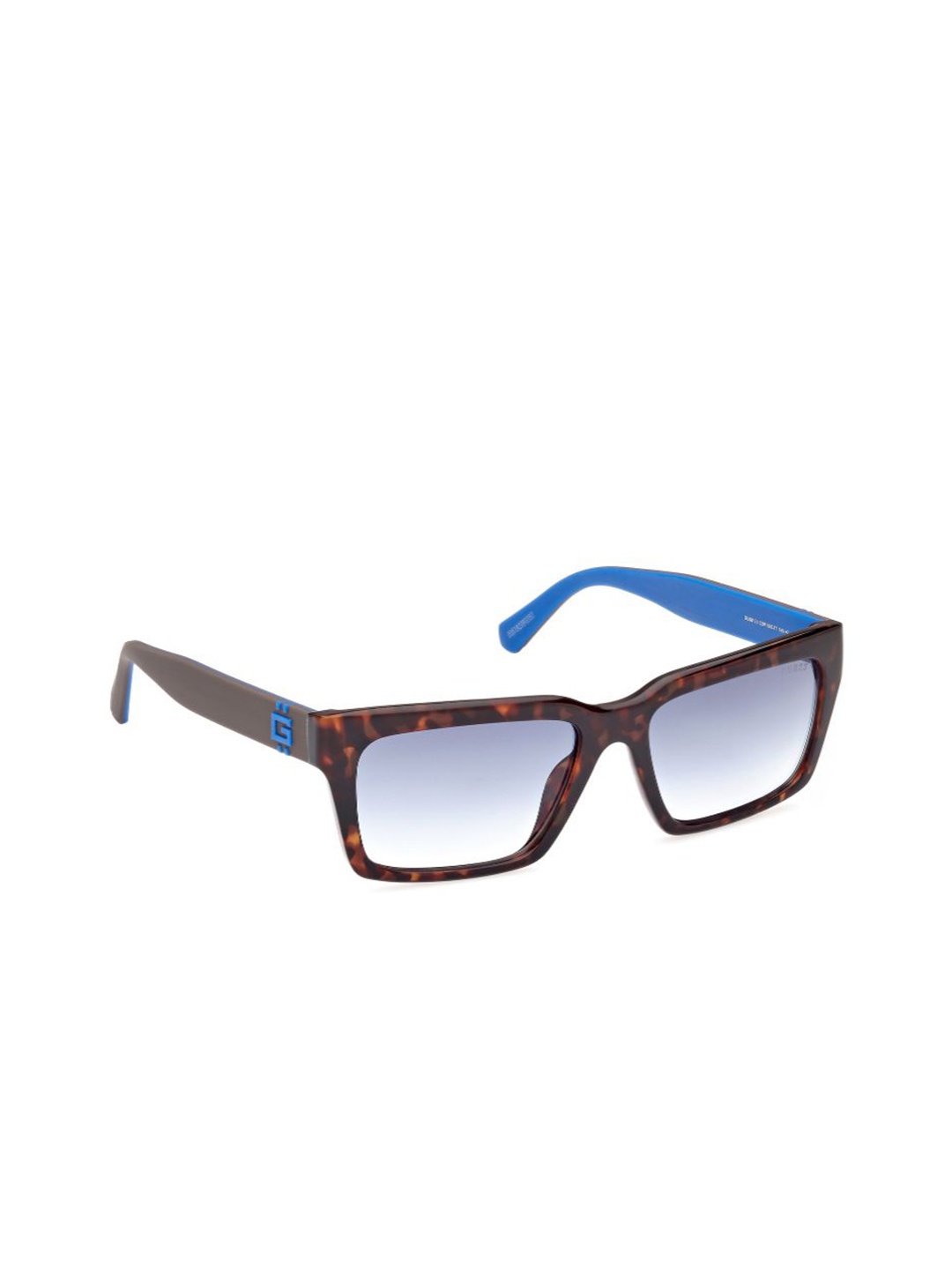

GUESS Men Square Sunglasses with UV Protected Lens GUS001215652WSG, Blue