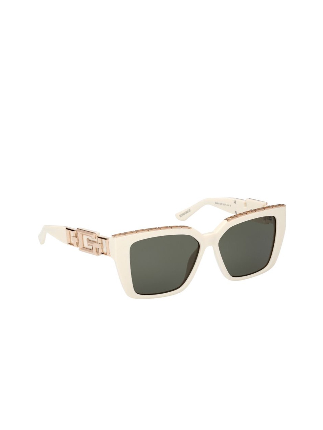 

GUESS Women Square Sunglasses with UV Protected Lens GUS79155521PSG, Green