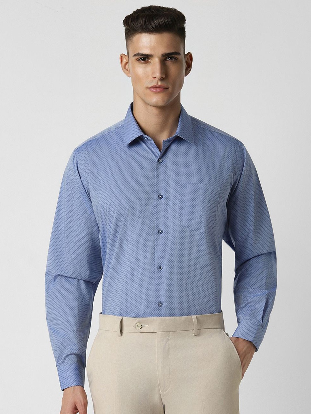 

Van Heusen Men Long Sleeves Formal Shirt, Blue