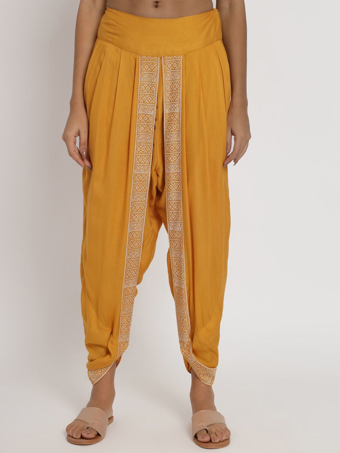 

9rasa Women Harem Pants, Yellow
