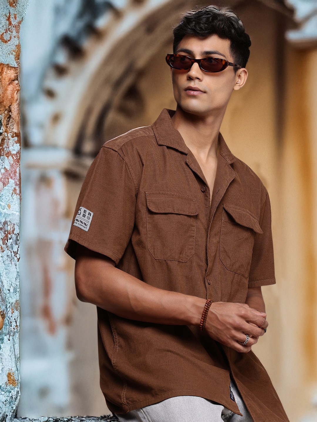 

Roadster The Life Co. Corduroy Pure Cotton Opaque Relaxed Fit Casual Shirt, Brown