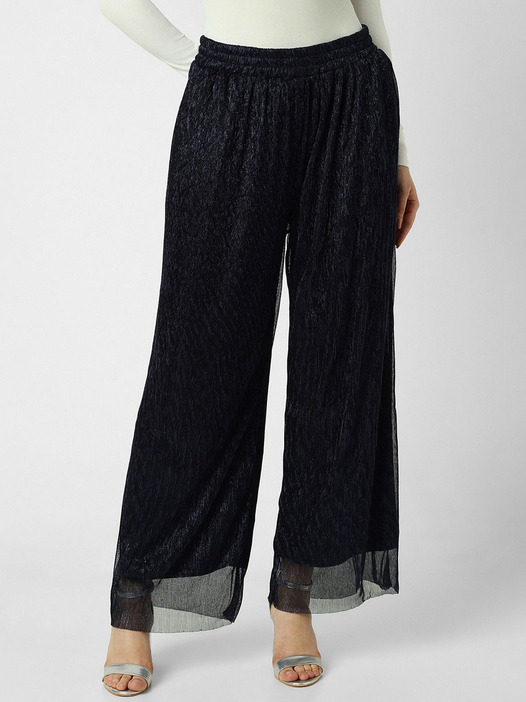 

Van Heusen Woman Regular Fit Trousers, Navy blue