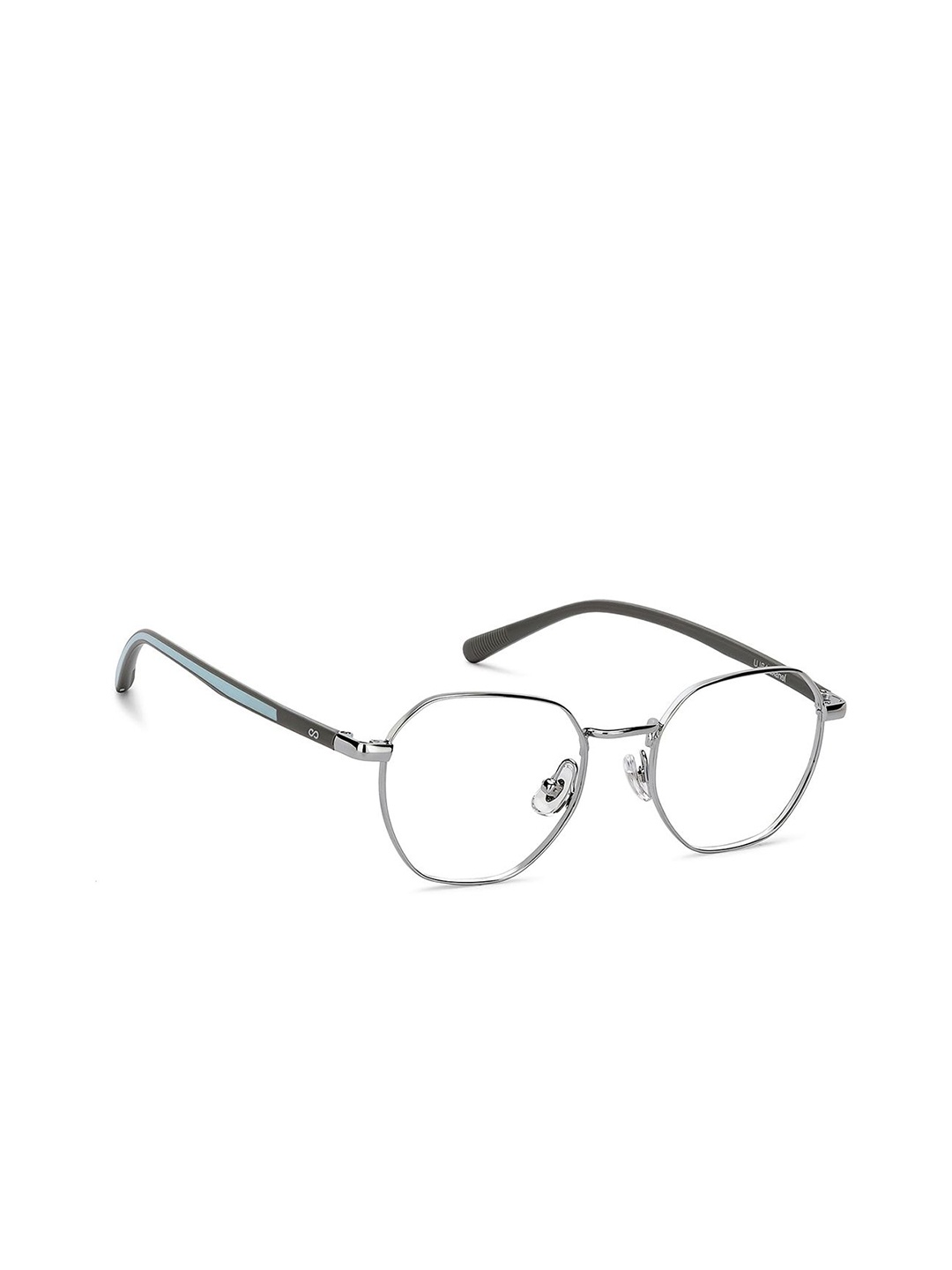 

Lenskart Blu Unisex Full Rim Round Frames, Silver