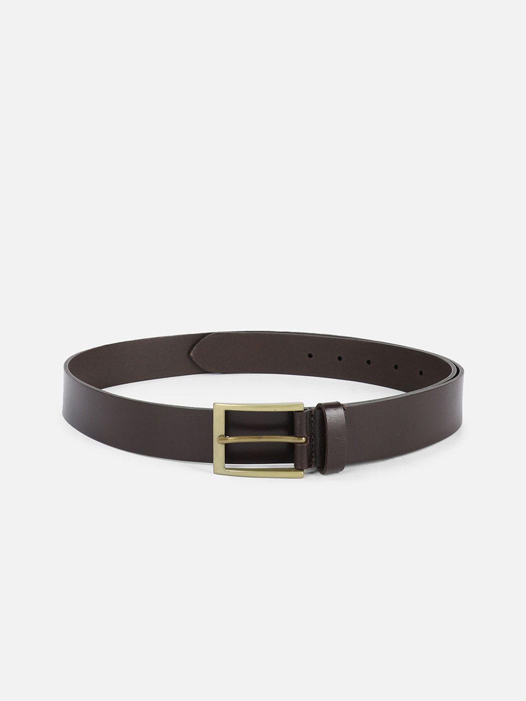 Allen Solly Men Leather Tank Solid Formal Belt, Brown