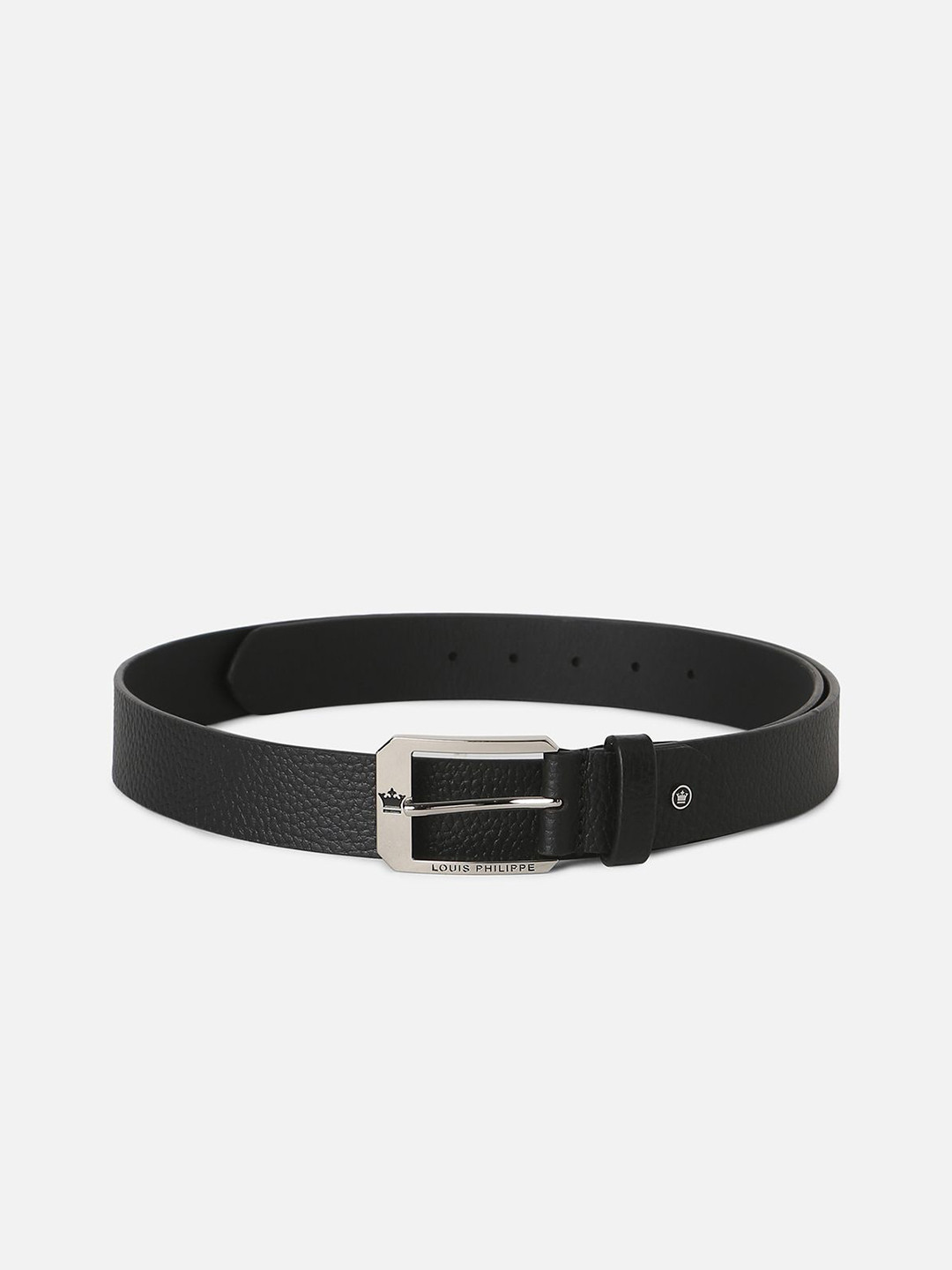 

Louis Philippe Sport Men Textured Leather Belt, Black
