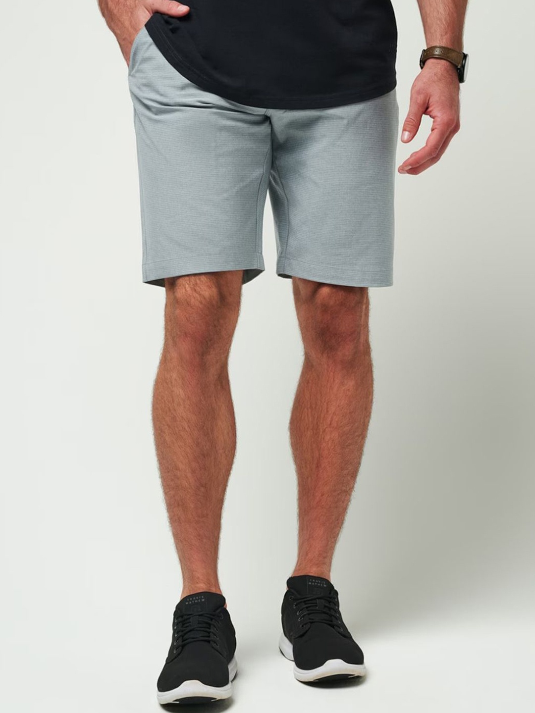 

TRAVIS MATHEW Men Mid-Rise Shorts, Grey