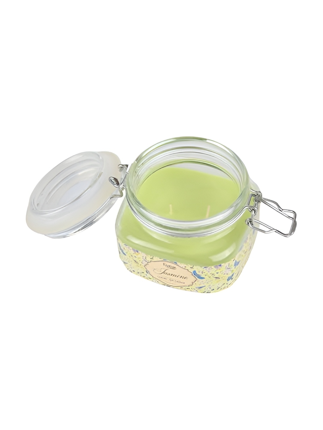 

Premsons Combo of Jasmine 28 Hours Jar Candle with Rose 16 Hours Jar Candle, White