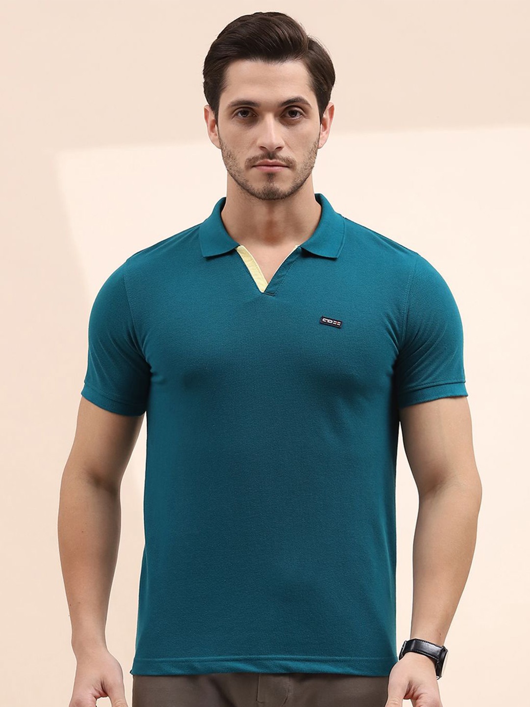 

Cloak & Decker by Monte Carlo Men Polo Collar T-shirt, Blue