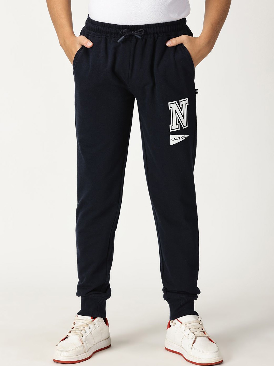 

Nautica Boys Pure Cotton Joggers, Navy blue