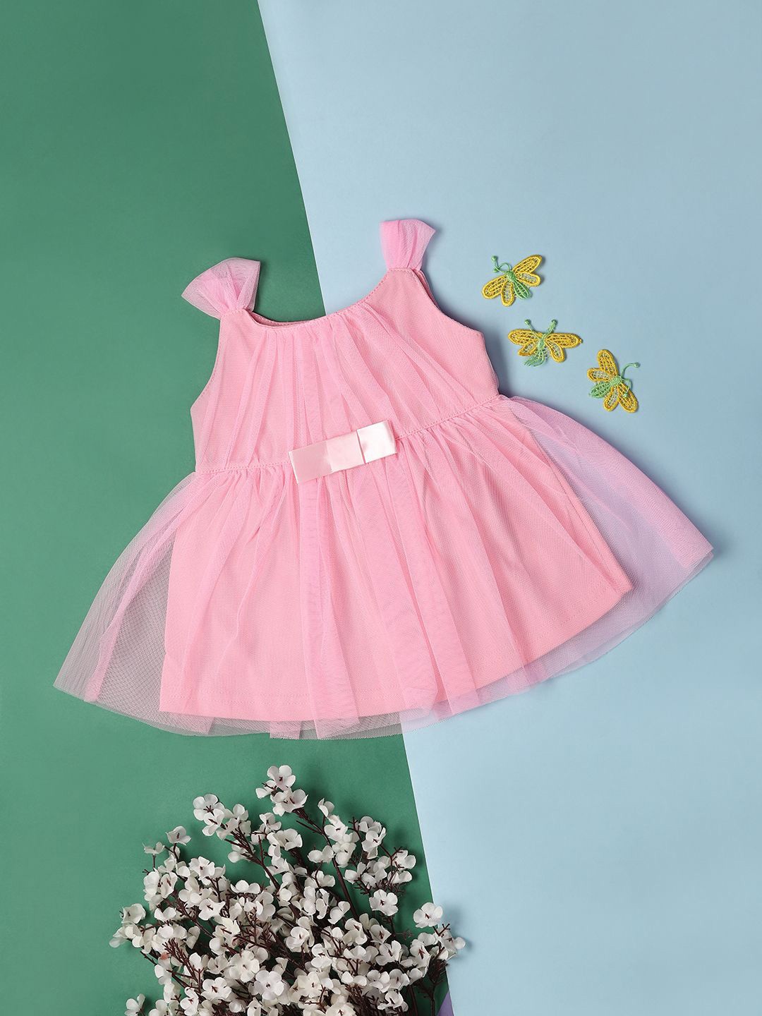 

V-Mart Fit & Flare Dress, Pink