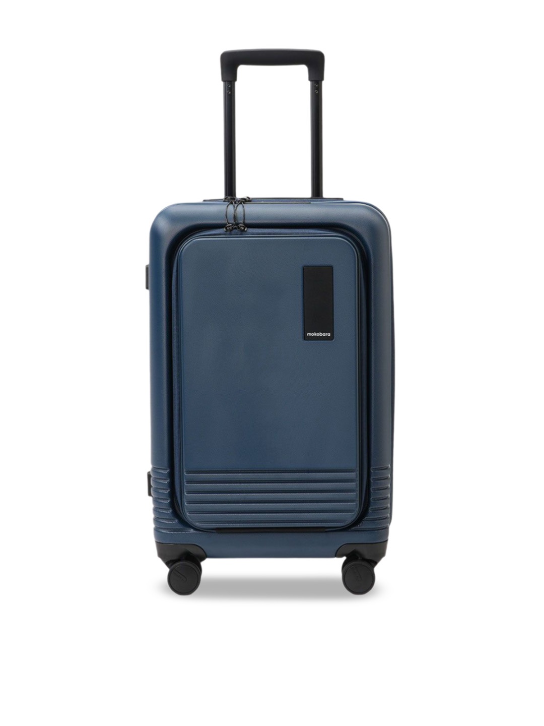 MOKOBARA Kids Small Hard Sided Trolley Bag, Blue