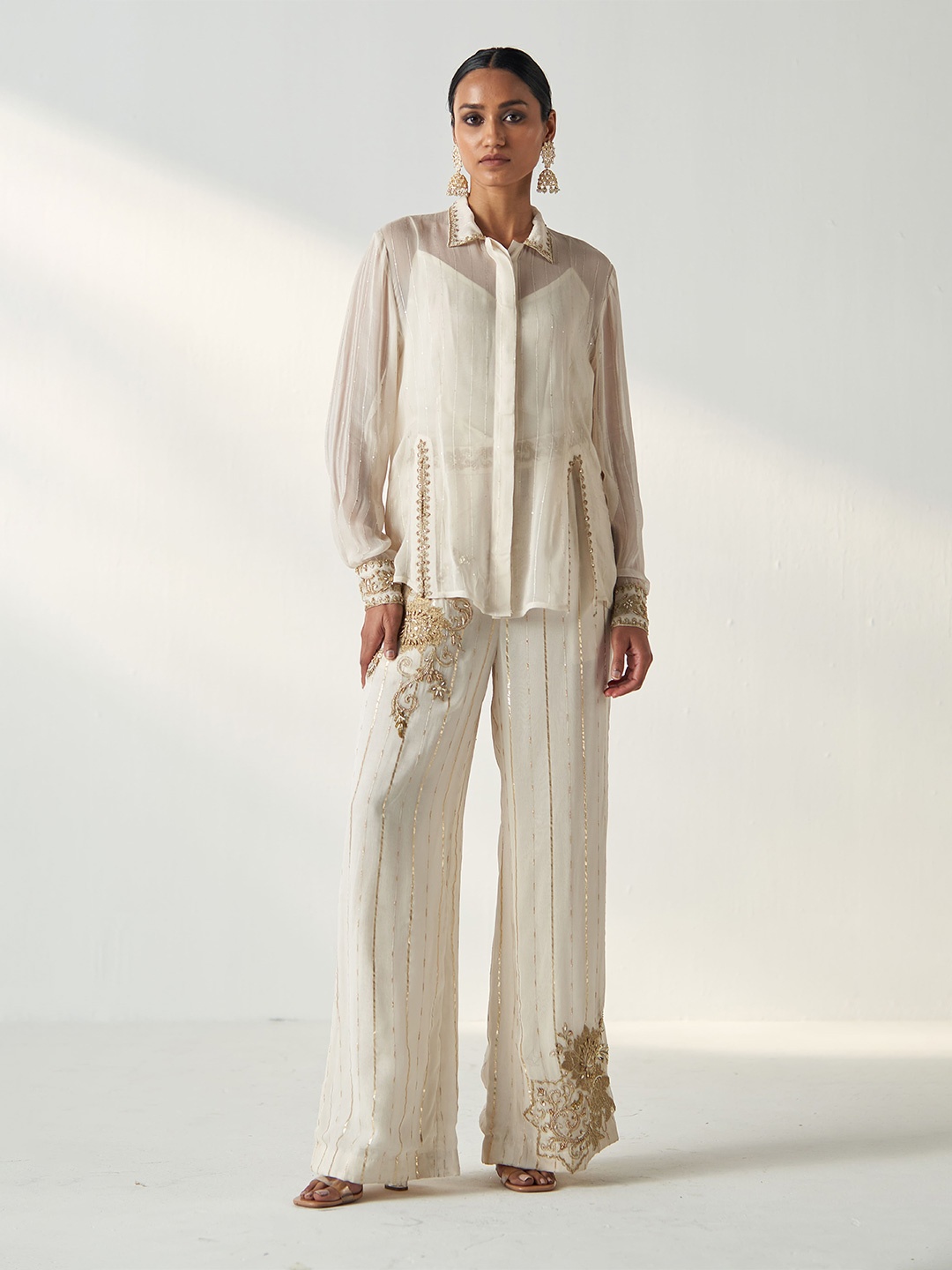

STUDIO BAGECHAA Women Opaque Casual Shirt, White