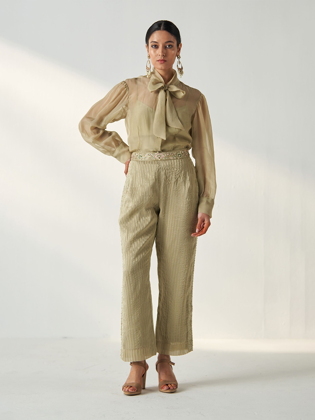 

STUDIO BAGECHAA Women Opaque Casual Shirt, Green
