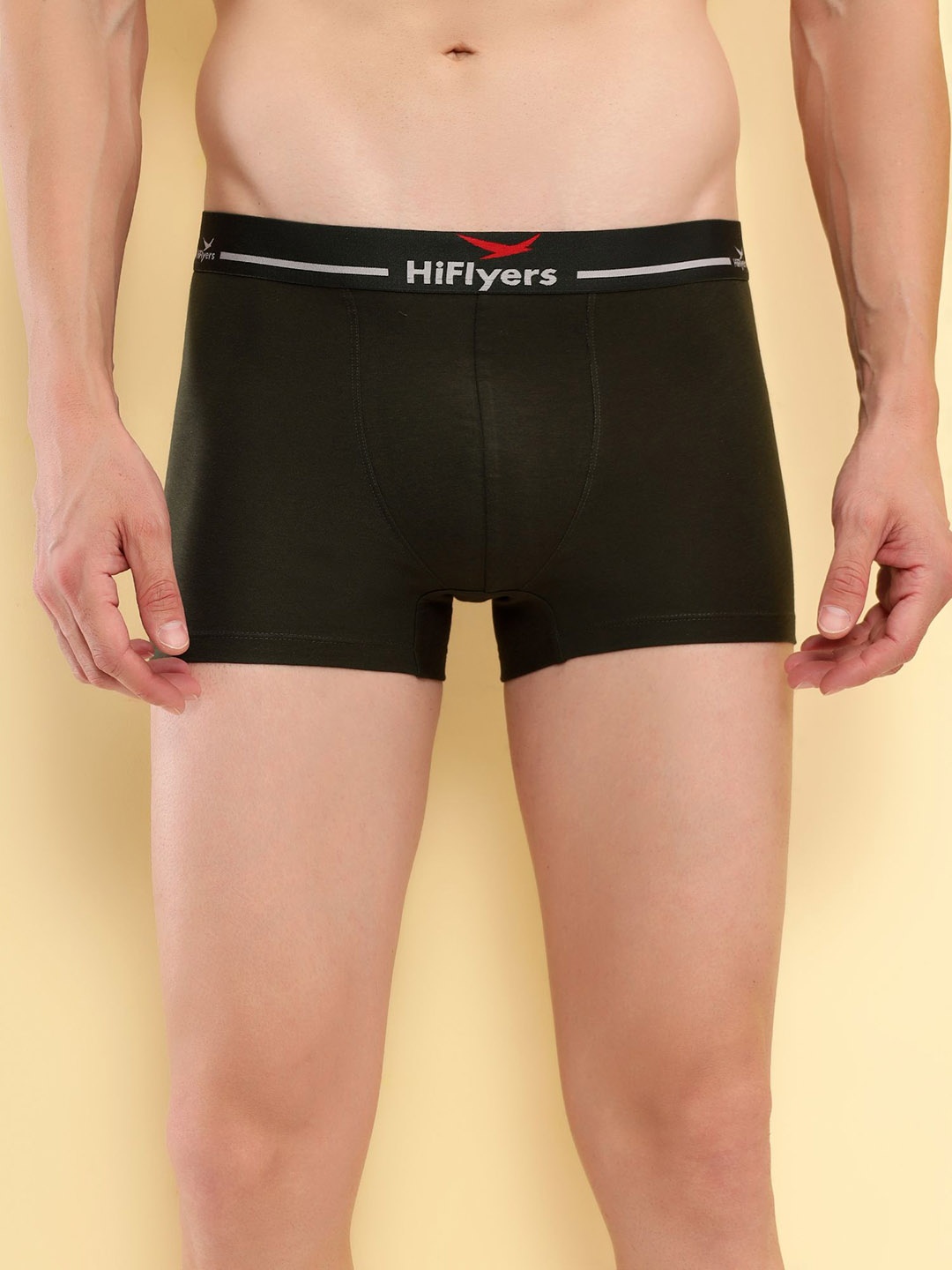 HiFlyers Men Odour Free Mid-Rise Trunk HF501_OLV_L-OLIVE