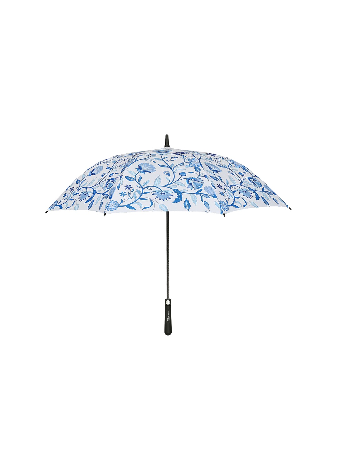 

India Circus by Krsnaa Mehta Floral Manual Non-Foldable Umbrellas, White