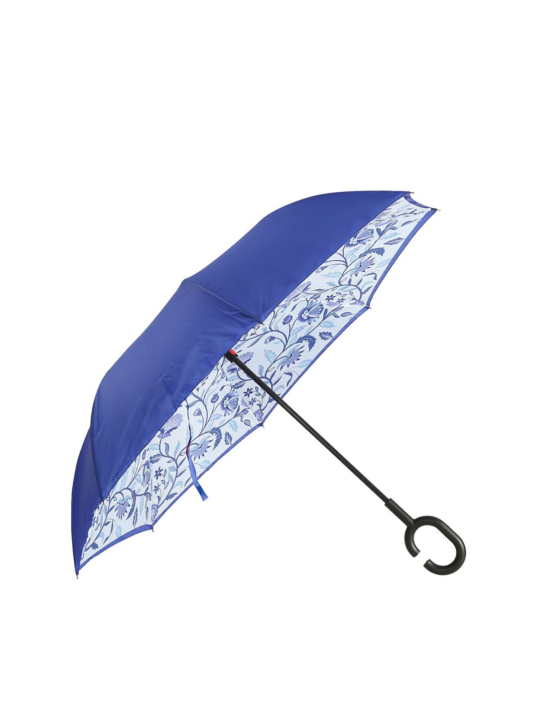 

India Circus by Krsnaa Mehta Manual 3 Fold Floral Umbrellas, Blue