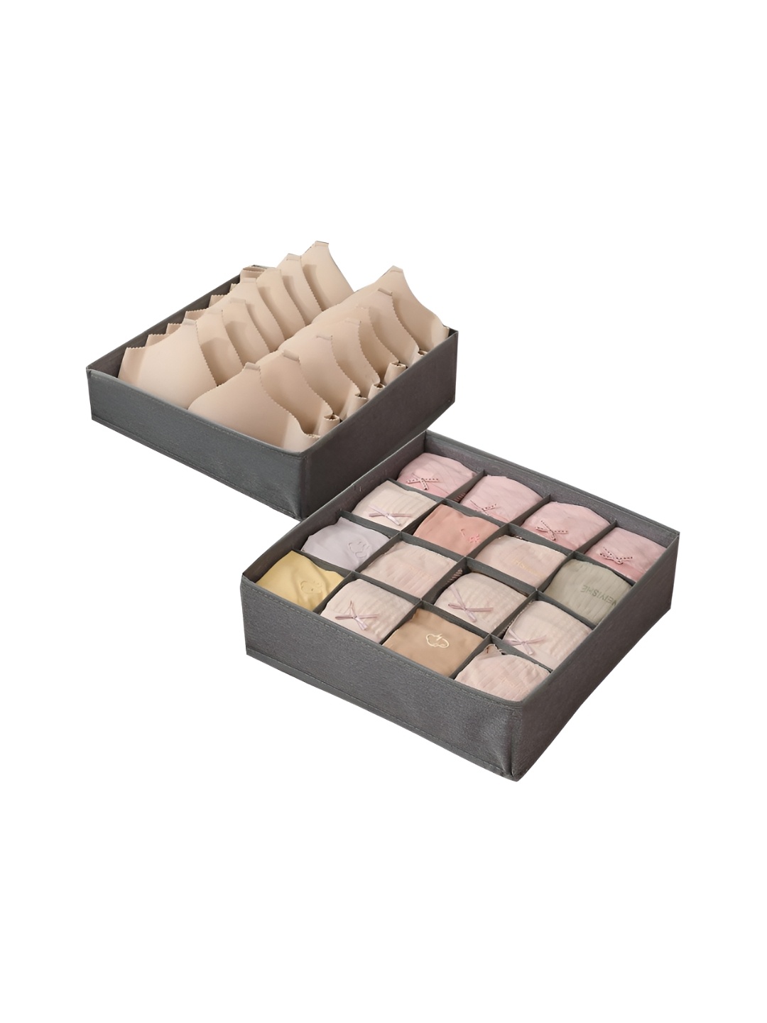 

HOKIPO Grey Set of 2 Regular Multi-Utility Organisers