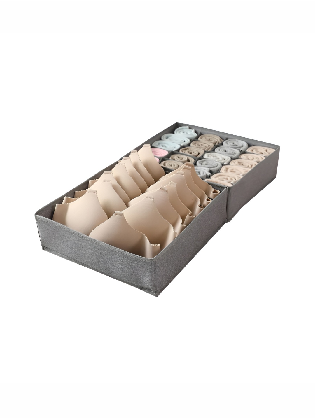 

HOKIPO Grey Set of 2 Regular Multi-Utility Organisers