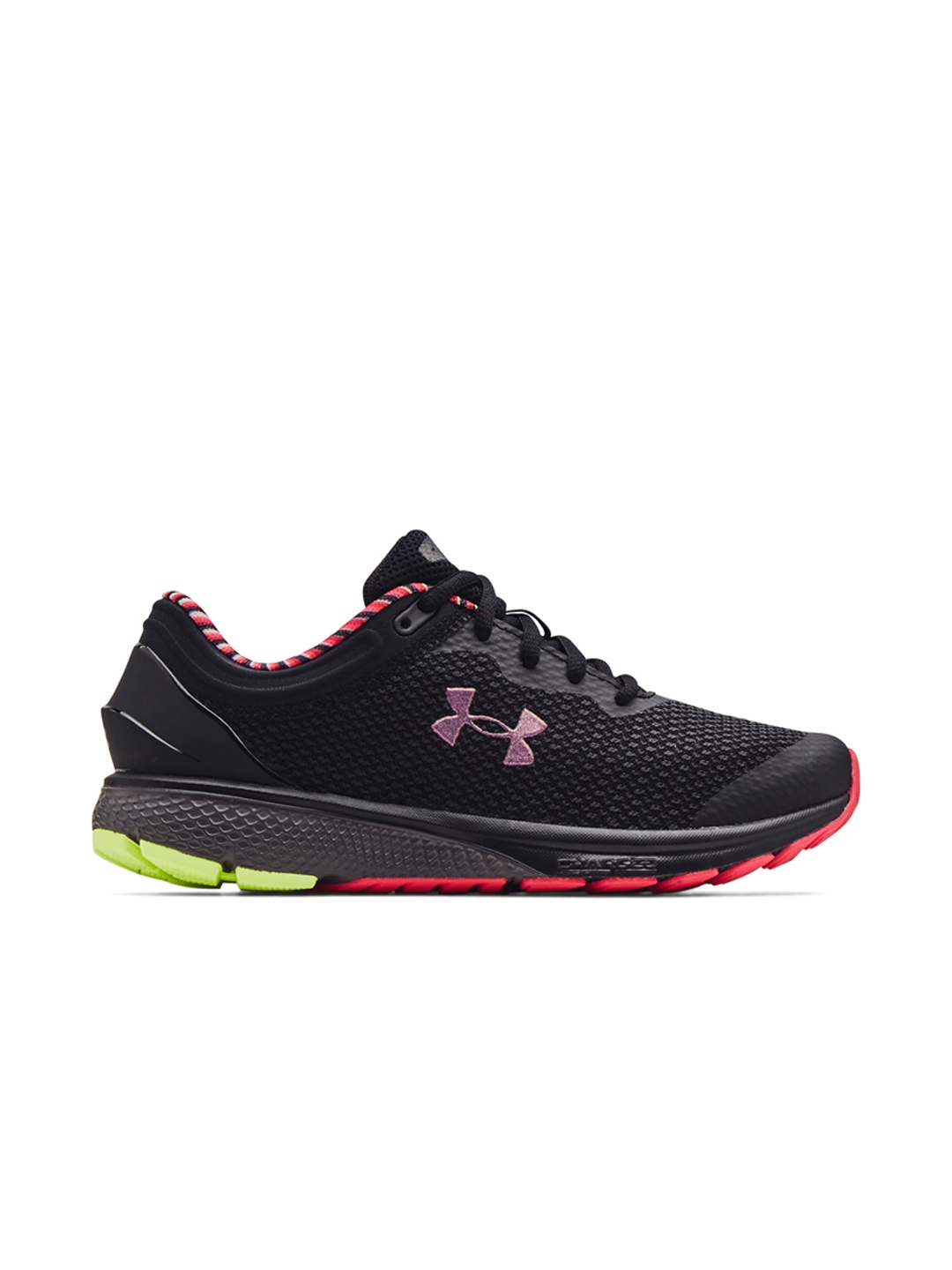 

UNDER ARMOUR Women UA Charged Breathe Lace Trainer Metallic Running Shoes, Black