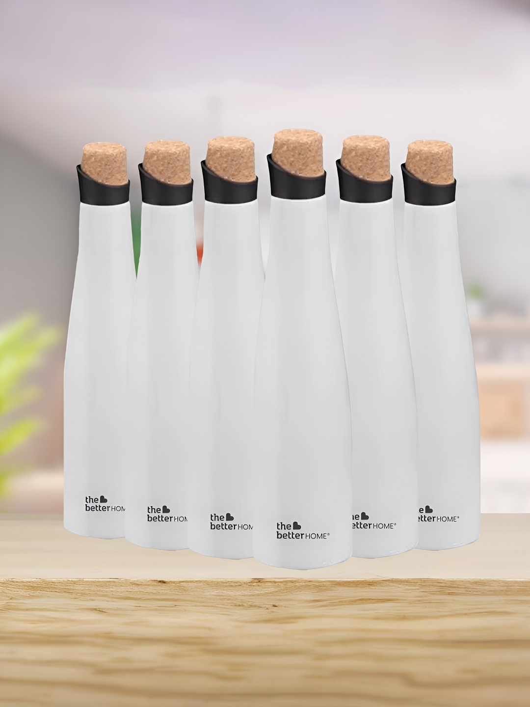 

The Better Home White 6 Pieces Stainless Steel Water Bottle 500ml